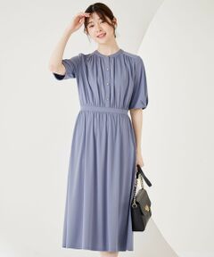 S size ONWARD(小さいサイズ) / エスサイズオンワード ロング・マキシ丈ワンピース | 【接触冷感・吸水速乾・UVケア】エアリードレープスムース ワンピース