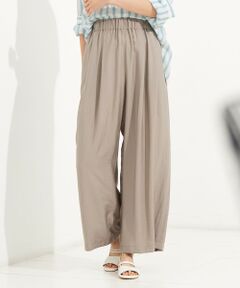 S size ONWARD(小さいサイズ) / エスサイズオンワード その他パンツ | 【ウエストゴム・洗える】エアリーツイルワイド パンツ