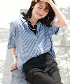 S size ONWARD(小さいサイズ) / エスサイズオンワード シャツ・ブラウス | 【接触冷感・UVケア・抗菌防臭・洗える】リヨセルポプリン ブラウス