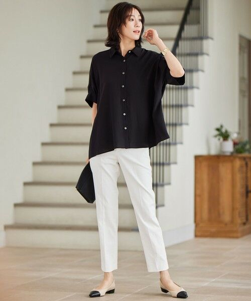 S size ONWARD(小さいサイズ) / エスサイズオンワード シャツ・ブラウス | 【接触冷感・UVケア・抗菌防臭・洗える】リヨセルポプリン ブラウス | 詳細6