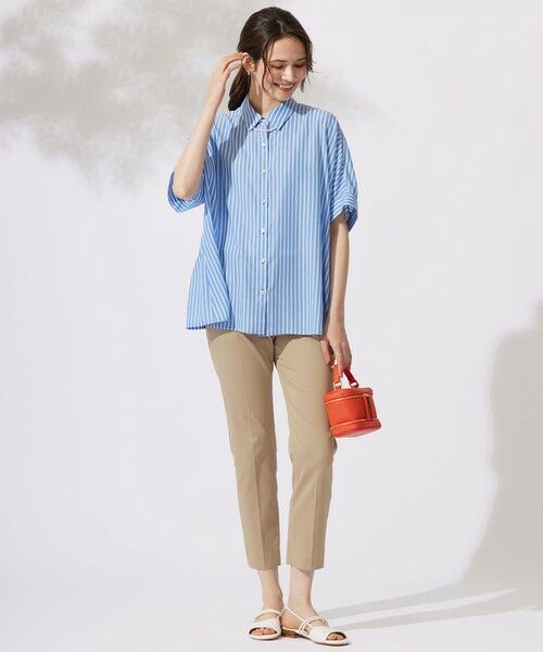 S size ONWARD(小さいサイズ) / エスサイズオンワード シャツ・ブラウス | 【接触冷感・UVケア・抗菌防臭・洗える】リヨセルポプリン ブラウス | 詳細11