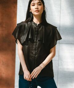 S size ONWARD(小さいサイズ) / エスサイズオンワード シャツ・ブラウス | 【接触冷感/洗える】シアーフィルム ブラウス