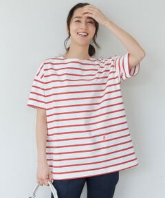 【洗える】ボーダーワイドBIG Tシャツ