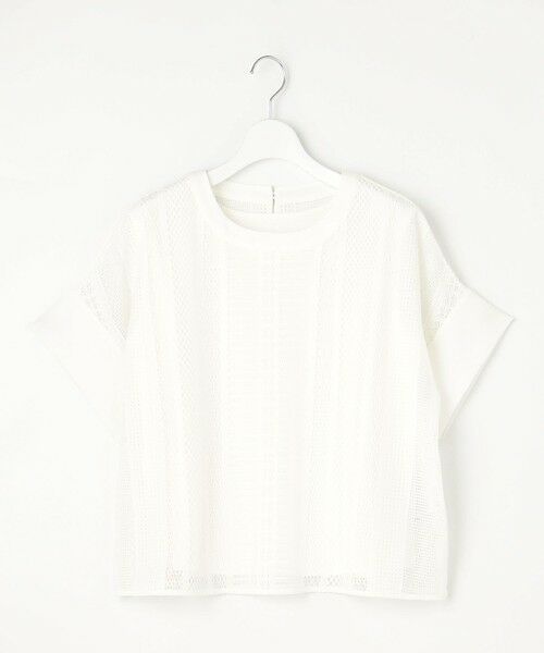 S size ONWARD(小さいサイズ) / エスサイズオンワード カットソー | 【洗える】レースエッジ Tシャツ&タンクトップセット トップス | 詳細4