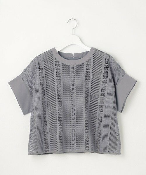 S size ONWARD(小さいサイズ) / エスサイズオンワード カットソー | 【洗える】レースエッジ Tシャツ&タンクトップセット トップス | 詳細27