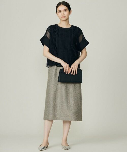 S size ONWARD(小さいサイズ) / エスサイズオンワード カットソー | 【洗える】レースエッジ Tシャツ&タンクトップセット トップス | 詳細28