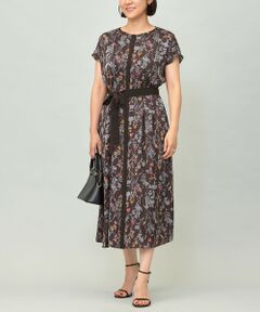 S size ONWARD(小さいサイズ) / エスサイズオンワード ロング・マキシ丈ワンピース | 【ご好評につき追加生産・新色追加】ハーバルフロープリント ワンピース