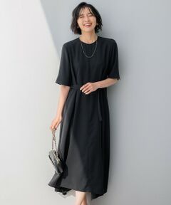 美品‼️23区Sサイズ　ワンピース ウールジョーゼット Aライン ワンピース（OPWWSW0411
