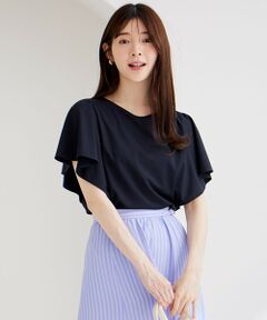 S size ONWARD(小さいサイズ) / エスサイズオンワード カットソー | 【洗える】フリルスリーブ カットソー