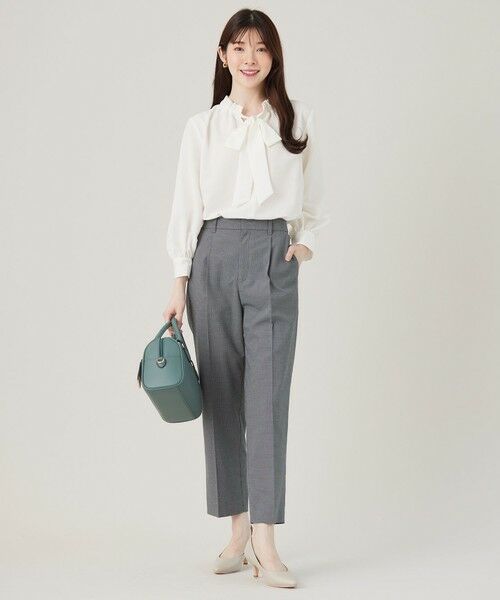 S size ONWARD(小さいサイズ) / エスサイズオンワード シャツ・ブラウス | 【洗える】フリルボウタイ ブラウス | 詳細1