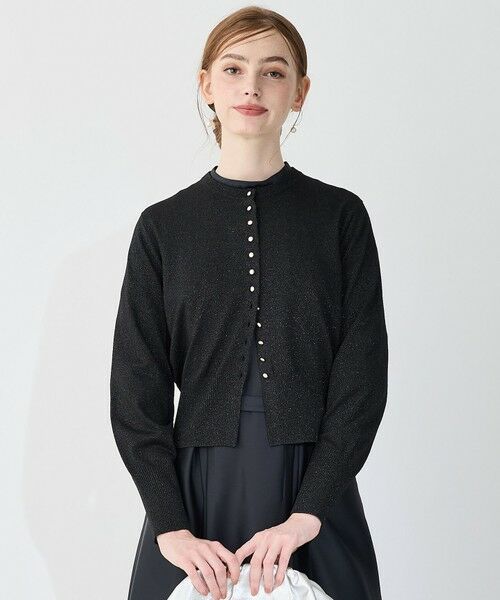 S size ONWARD(小さいサイズ) / エスサイズオンワード カーディガン・ボレロ | 【APPLAUDIR】コンパクト ラメカーディガン | 詳細2