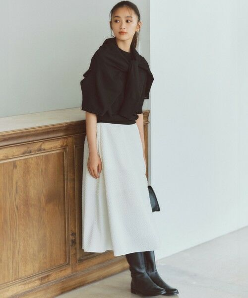 S size ONWARD(小さいサイズ) / エスサイズオンワード ニット・セーター | 【洗える】ヴィスコースストレッチ 半袖 ニット | 詳細6