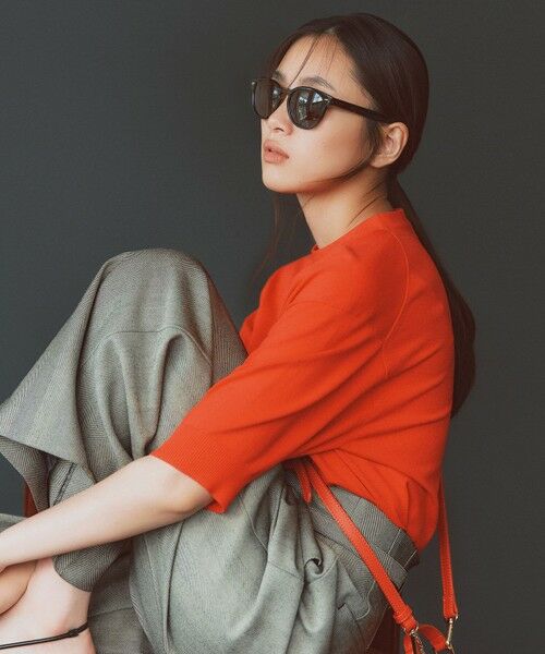 S size ONWARD(小さいサイズ) / エスサイズオンワード ニット・セーター | 【洗える】ヴィスコースストレッチ 半袖 ニット | 詳細9