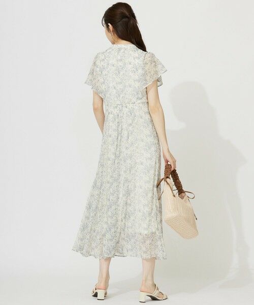 S size ONWARD(小さいサイズ) / エスサイズオンワード ロング・マキシ丈ワンピース | 【洗える】ミニフラワープリント ワンピース | 詳細4