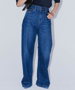 【洗える】23区DENIM ストレッチ ワイドパンツ