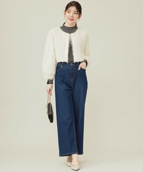 S size ONWARD(小さいサイズ) / エスサイズオンワード デニムパンツ | 【洗える】セミワイド デニムパンツ | 詳細5