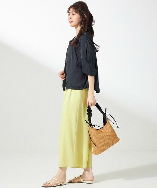 S size ONWARD(小さいサイズ) / エスサイズオンワード ブルゾン | 【接触冷感・速乾・UVカット】ツヤテロギャザー ブルゾン | 詳細5