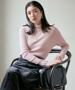 S size ONWARD(小さいサイズ) / エスサイズオンワード カットソー | 【SLOW/一部店舗限定】新色追加！シアーリブロンTEE タートルネック カットソー