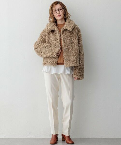 S size ONWARD(小さいサイズ) / エスサイズオンワード カットソー | 【ご好評につき新色追加】ナチュラルコットンベアコンビ ペプラム カットソー | 詳細17