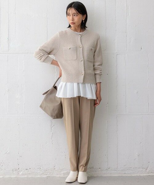 S size ONWARD(小さいサイズ) / エスサイズオンワード カットソー | 【ご好評につき新色追加】ナチュラルコットンベアコンビ ペプラム カットソー | 詳細19