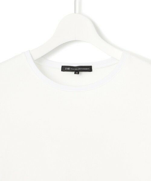 S size ONWARD(小さいサイズ) / エスサイズオンワード カットソー | 【ご好評につき新色追加】ナチュラルコットンベアコンビ ペプラム カットソー | 詳細22