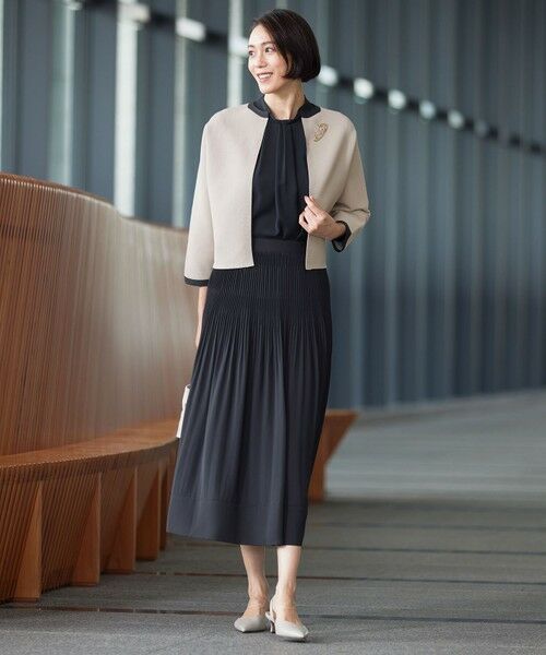 S size ONWARD(小さいサイズ) / エスサイズオンワード カーディガン・ボレロ | 【洗える】ポリエステルホールガーメントボレロ ニット | 詳細1