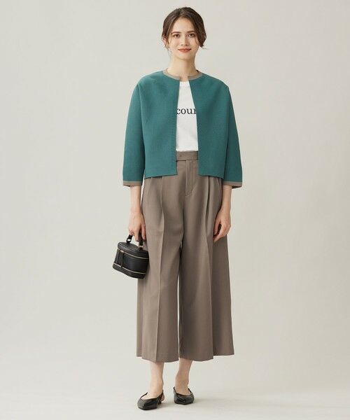 S size ONWARD(小さいサイズ) / エスサイズオンワード カーディガン・ボレロ | 【洗える】ポリエステルホールガーメントボレロ ニット | 詳細4