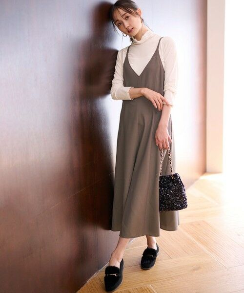 S size ONWARD(小さいサイズ) / エスサイズオンワード ロング・マキシ丈ワンピース | 【洗える】フレアキャミソール ワンピース | 詳細8