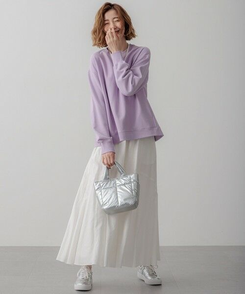 S size ONWARD(小さいサイズ) / エスサイズオンワード ミニ・ひざ丈スカート | 【SLOW/一部店舗限定】テンセルコットンジョーゼット フレア スカート | 詳細14