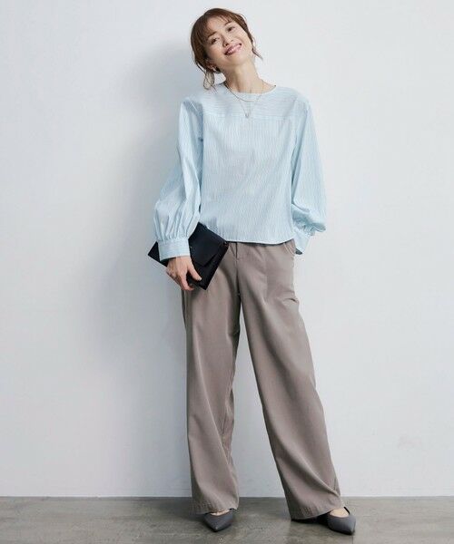 S size ONWARD(小さいサイズ) / エスサイズオンワード シャツ・ブラウス | 【洗える】SOMELOSクロップド丈 ブラウス | 詳細4