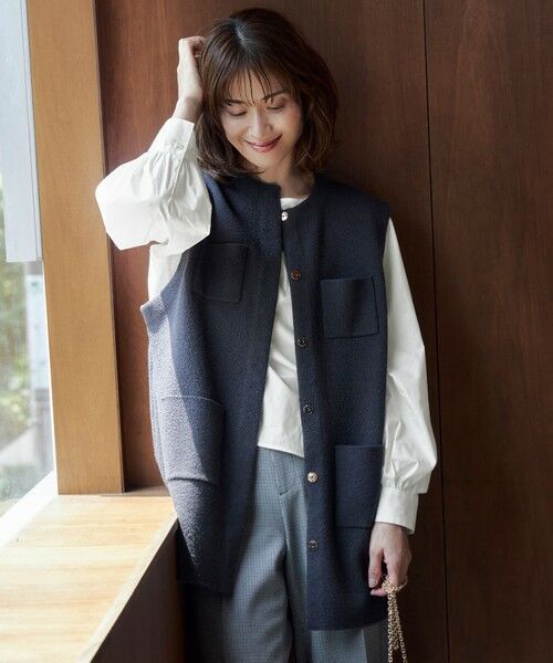 S size ONWARD(小さいサイズ) / エスサイズオンワード シャツ・ブラウス | 【洗える】SOMELOSクロップド丈 ブラウス | 詳細14