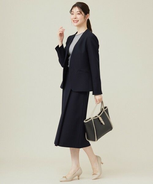 S size ONWARD(小さいサイズ) / エスサイズオンワード ノーカラージャケット | 【保温効果/ストレッチ】シリーズ累計13万枚突破！ビューティサーモ ノーカラージャケット | 詳細21