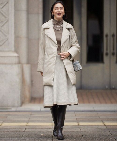 S size ONWARD(小さいサイズ) / エスサイズオンワード カットソー | 【洗える】ベアテレコボトルネック カットソー | 詳細5