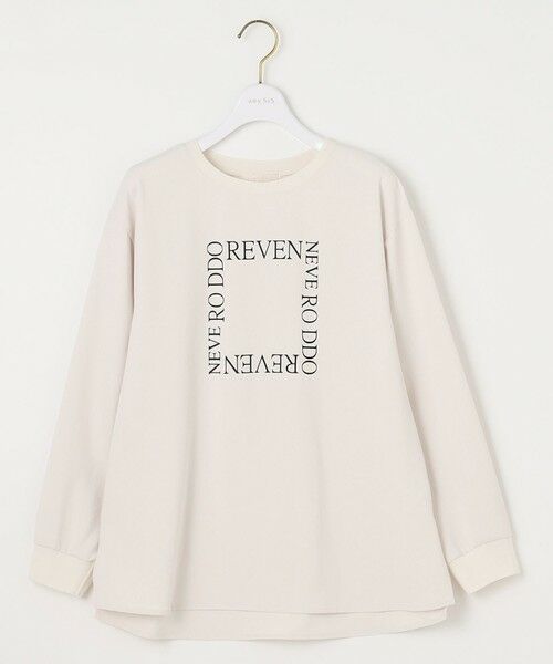 S size ONWARD(小さいサイズ) / エスサイズオンワード カットソー | 【洗える】ジョーゼットロゴＴ ブラウス | 詳細3