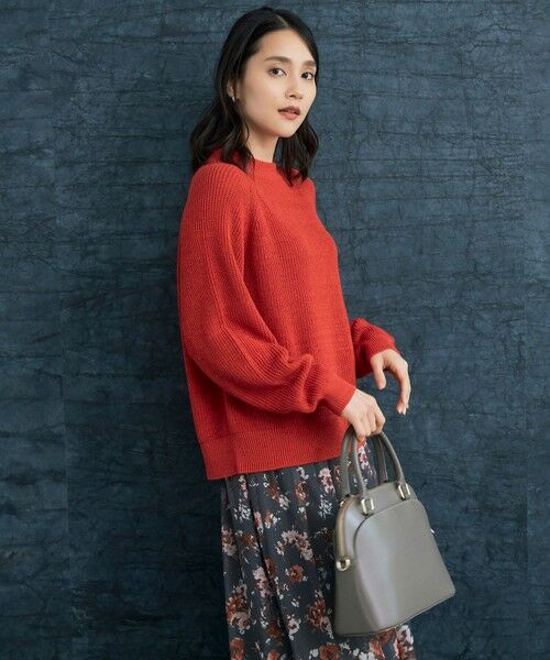 S size ONWARD(小さいサイズ) / エスサイズオンワード ニット・セーター | 【洗える】コットンウールミドルゲージプルオーバー ニット | 詳細12