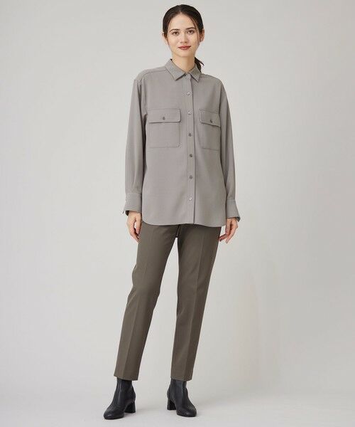 S size ONWARD(小さいサイズ) / エスサイズオンワード シャツ・ブラウス | 【洗える】ハイツイストシャツ ブラウス | 詳細1