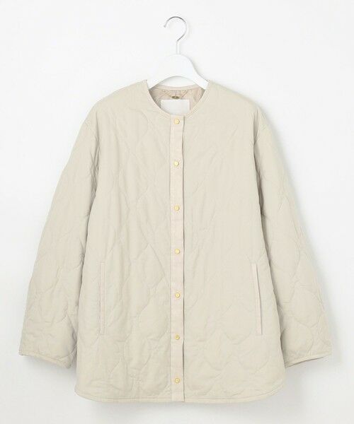 S size ONWARD(小さいサイズ) / エスサイズオンワード ノーカラージャケット | 【洗える】パディングキルト アウター | 詳細4