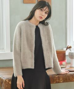 S size ONWARD(小さいサイズ) / エスサイズオンワード その他アウター | 【洗える】シャギーニット アウター