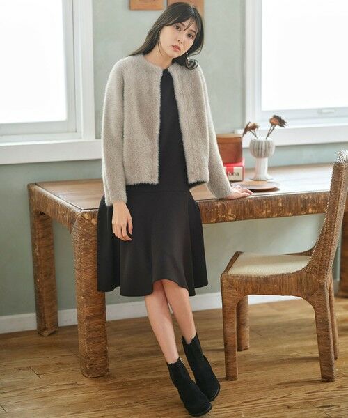 S size ONWARD(小さいサイズ) / エスサイズオンワード その他アウター | 【洗える】シャギーニット アウター | 詳細5