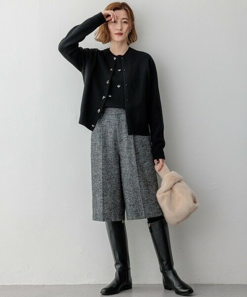 S size ONWARD(小さいサイズ) / エスサイズオンワード ニット・セーター | 【滝沢眞規子さん着用】ビジュー クルーネック ニット | 詳細10