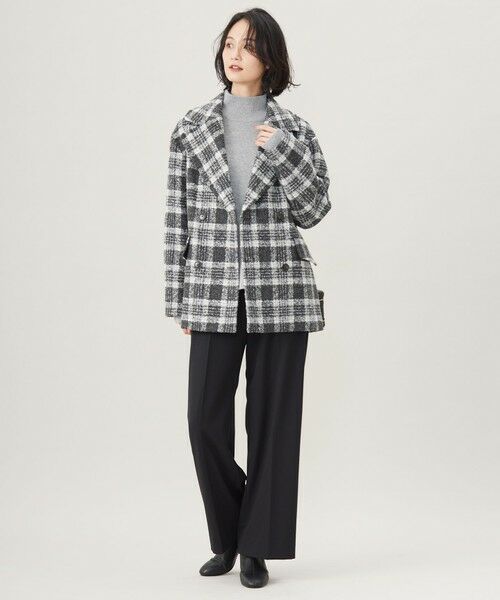 S size ONWARD(小さいサイズ) / エスサイズオンワード その他アウター | BALLIループミルドチェック コート | 詳細1