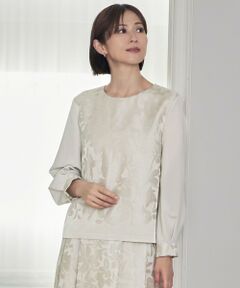 S size ONWARD(小さいサイズ) / エスサイズオンワード シャツ・ブラウス | 【カタログ掲載・セットアップ対応・洗える】フラワーオパールプルオーバー ブラウス