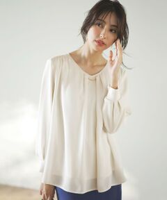 【WEB限定】エニポカシリーズVネック ブラウス