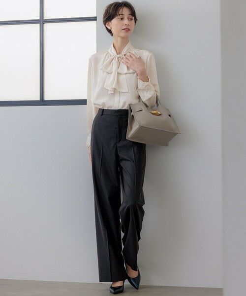 S size ONWARD(小さいサイズ) / エスサイズオンワード シャツ・ブラウス | 【洗える】ドットドビーデシン ブラウス | 詳細12