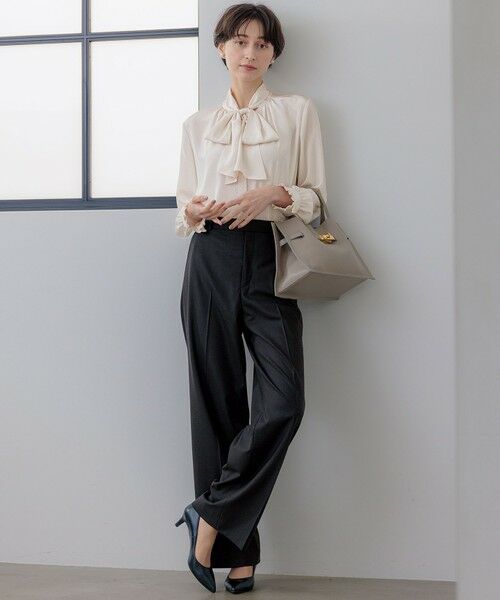 S size ONWARD(小さいサイズ) / エスサイズオンワード シャツ・ブラウス | 【洗える】ドットドビーデシン ブラウス | 詳細13