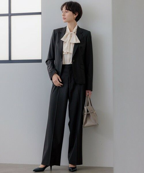 S size ONWARD(小さいサイズ) / エスサイズオンワード シャツ・ブラウス | 【洗える】ドットドビーデシン ブラウス | 詳細14