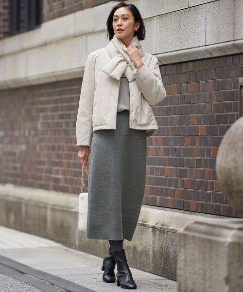 S size ONWARD(小さいサイズ) / エスサイズオンワード ダウンジャケット・ベスト | 【撥水加工・洗える】ティペット付きスプリング ダウン | 詳細1