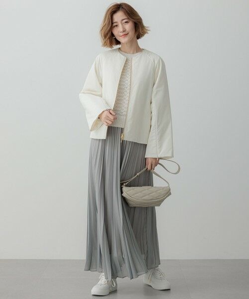 S size ONWARD(小さいサイズ) / エスサイズオンワード ダウンジャケット・ベスト | 【23区×Oggiコラボ /撥水加工】中綿 パディングタフタ ジャケット | 詳細4