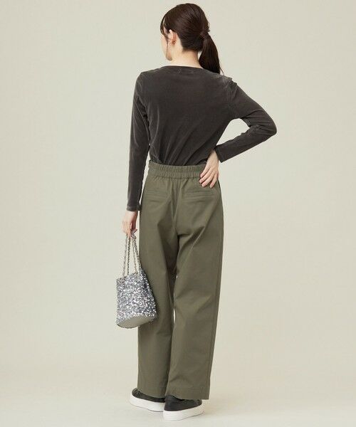 S size ONWARD(小さいサイズ) / エスサイズオンワード カットソー | 【洗える】チュールベロア プルオーバー | 詳細10