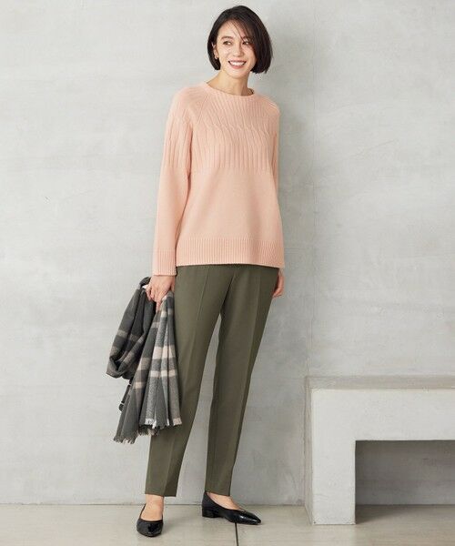 S size ONWARD(小さいサイズ) / エスサイズオンワード ニット・セーター | 【洗える】ウールカシミヤブレンドケーブル ニット | 詳細4